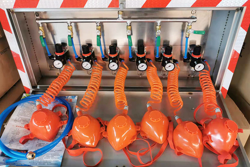 礦井壓風供水自救裝置